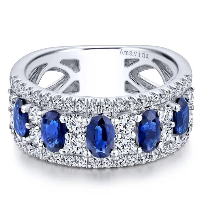 Rings International Diamond Center Gabriel Co Lusso Color White Gold Jewelry Ring 096 CTW