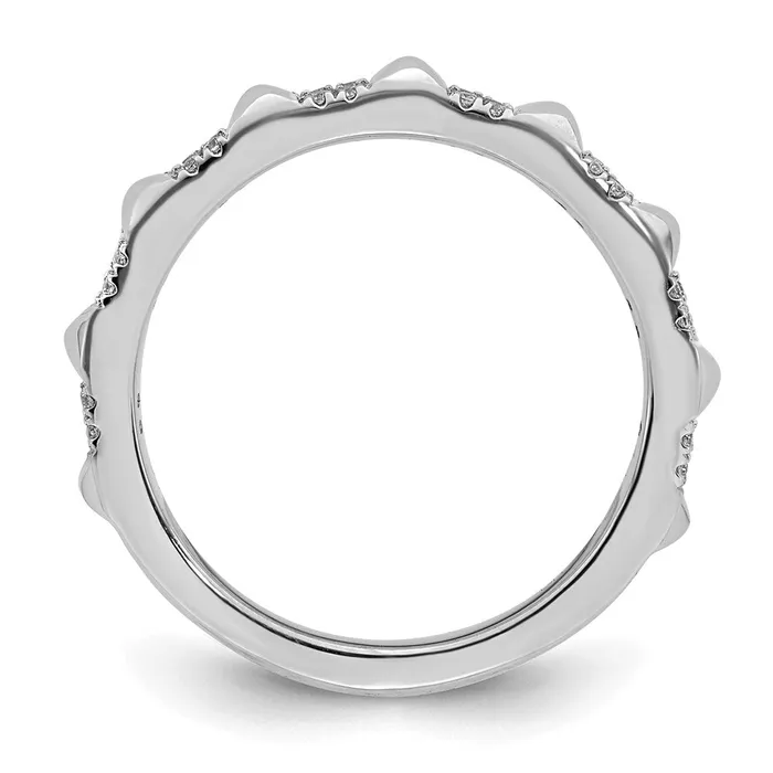 14k White Gold Stackable Expressions Diamond Ring SK2095 Stackable Expressions Rings