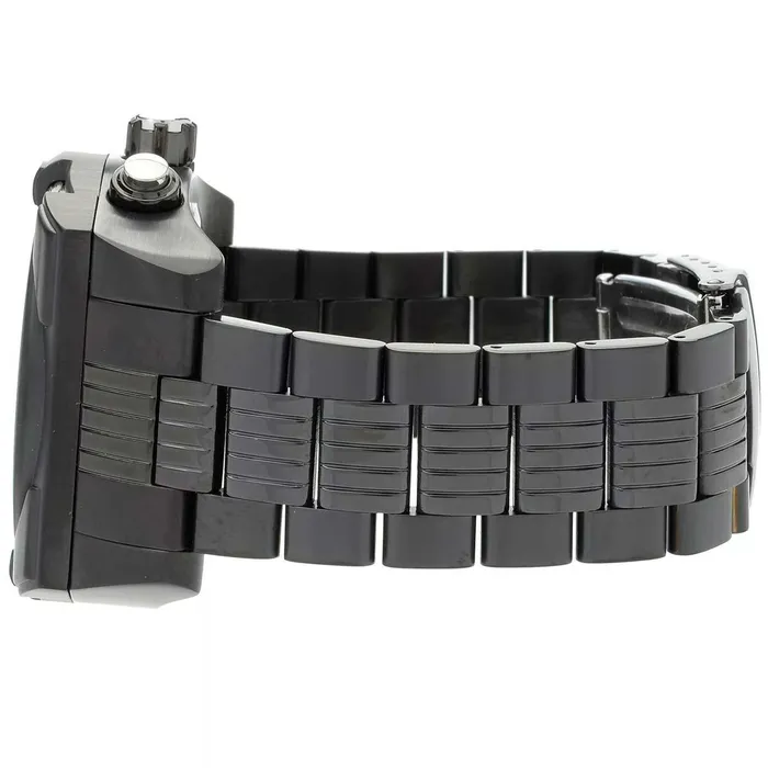 Bracelets Invicta Invicta Mens Quartz Watch Bolt Chronograph Black Stainless Steel Bracelet 34580