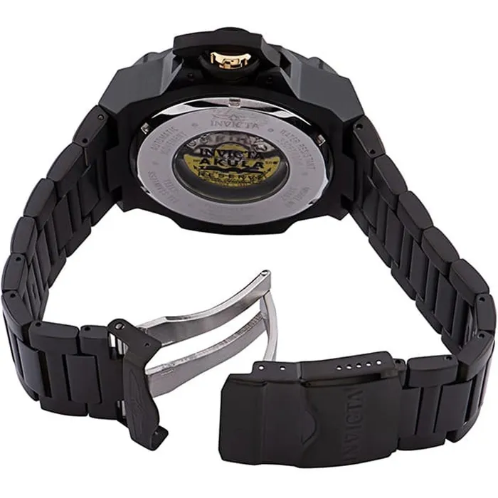 Bracelets Invicta Mens Automatic Watch Akula Black and Gold Dial SS Bracelet 31862 Invicta Bracelets Invicta Mens Automatic Watch Akula Black and Gold Dial SS Bracelet 31862 Invicta