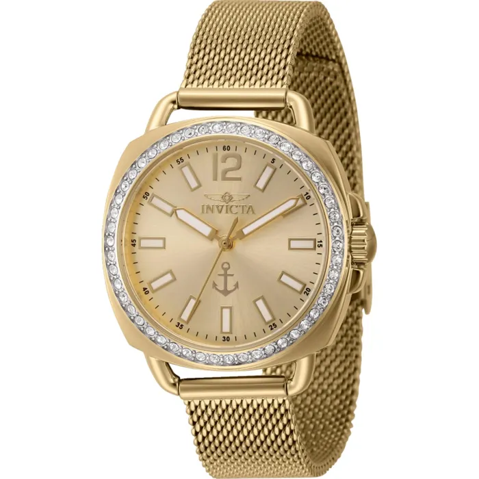 Invicta Womens Quartz Watch Ocean Voyage Crystal Bezel Gold Tone Dial 46293 Invicta Rings Invicta Womens Quartz Watch Ocean Voyage Crystal Bezel Gold Tone Dial 46293 Invicta Rings