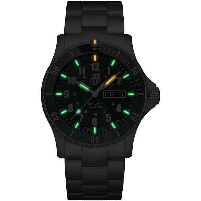 Luminox Mens Watch Sport Timer Automatic Green Dial Steel Bracelet Dive XS0937 Luminox Bracelets