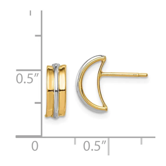 Madi K Kids 14k wRhodium Post Earrings Jewelry Earrings