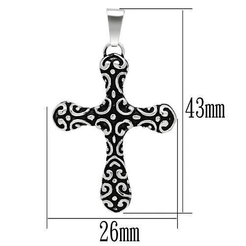 Necklaces Alamode TK554 High polished no plating Stainless Steel Necklace with No Stone