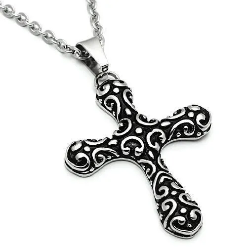 Necklaces Alamode TK554 High polished no plating Stainless Steel Necklace with No Stone
