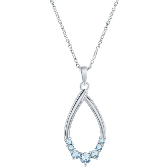 Necklaces Classic Classic Womens Necklace Sterling Pearshaped Sky Blue Topaz Gemstone M6950 Necklaces Classic Classic Womens Necklace Sterling Pearshaped Sky Blue Topaz Gemstone M6950