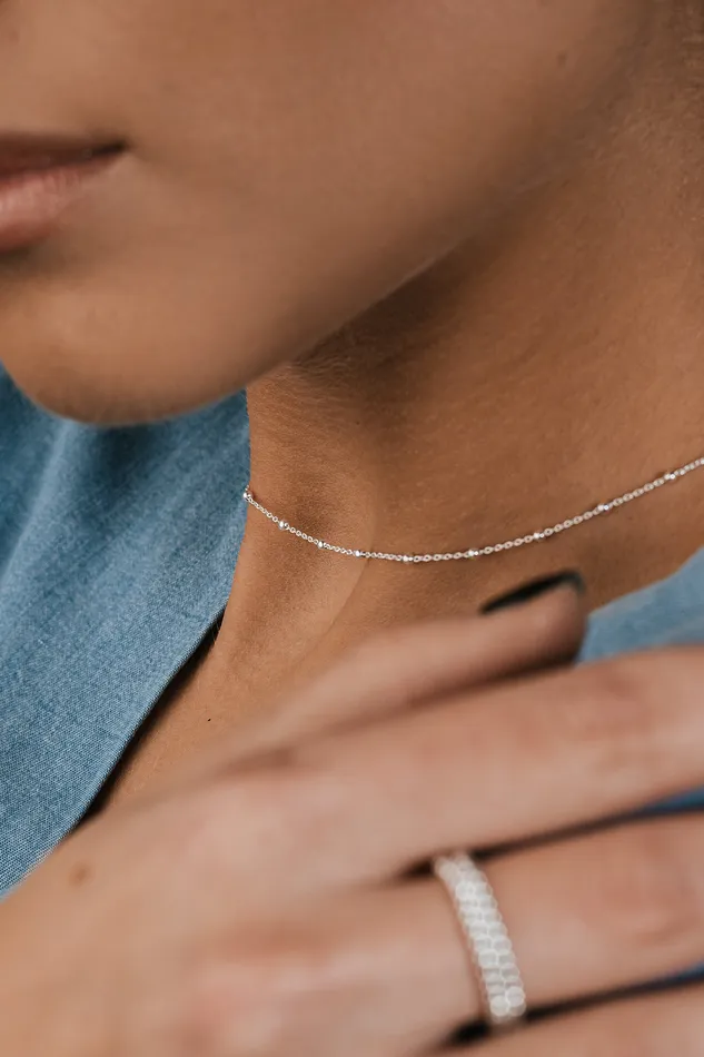 Necklaces Kty Bubble Gap Bubble Necklace Silver