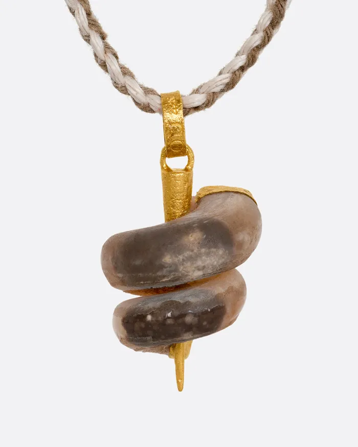 Necklaces LOU ZELDIS Agate Twist Necklace