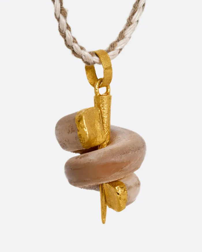 Necklaces LOU ZELDIS Agate Twist Necklace Necklaces LOU ZELDIS Agate Twist Necklace
