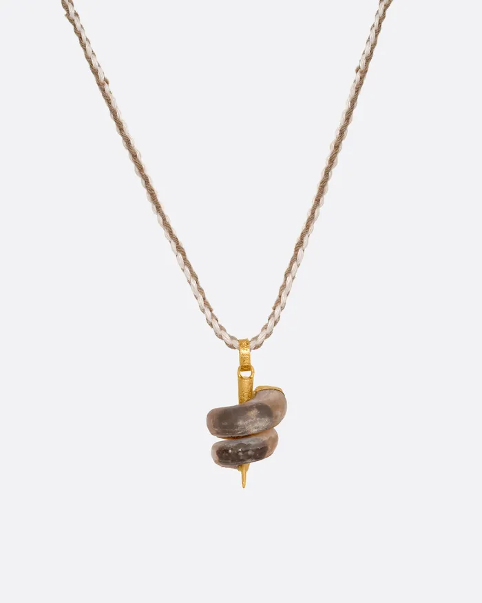 Necklaces LOU ZELDIS Agate Twist Necklace Necklaces LOU ZELDIS Agate Twist Necklace
