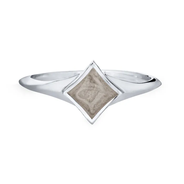 Rings closebymejewelry Luminary Cremation Ring in 14K White Gold