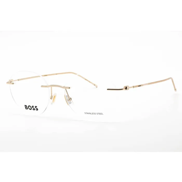 Rings Hugo Boss Hugo Boss Mens Eyeglasses Rimless Gold Metal Round Shape Frame BOSS 1422 0J5G 00 Rings Hugo Boss Hugo Boss Mens Eyeglasses Rimless Gold Metal Round Shape Frame BOSS 1422 0J5G 00
