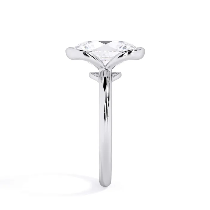 Rings Split Bezel Solitaire Engagement Ring deBebians