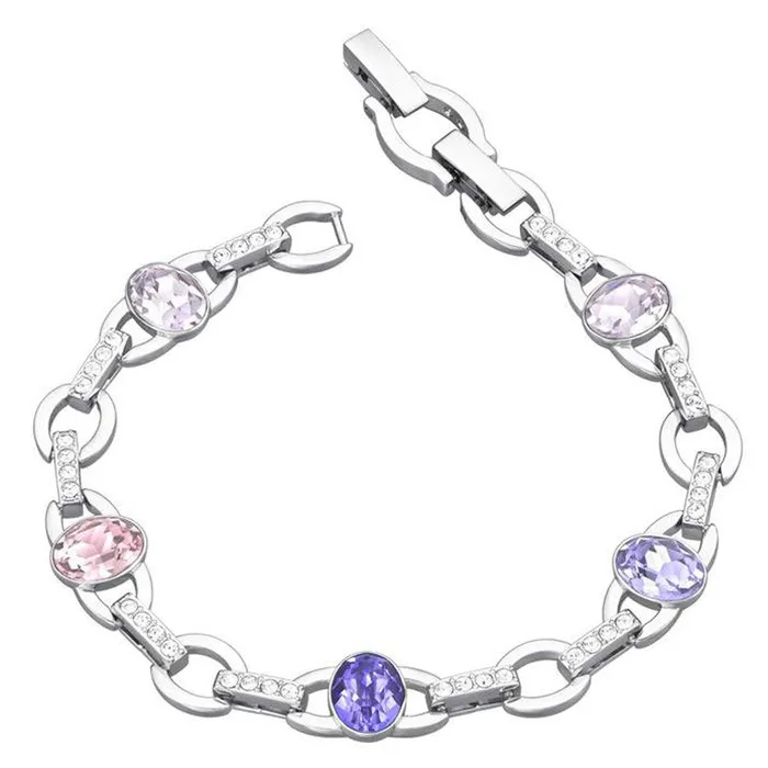 Swarovski Bracelets Swarovski Womens Bracelet Henriette T Rhodium Plated Multicolor Crystal 5299327