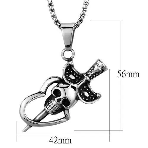 TK1997 High polished no plating Stainless Steel Necklace with No Stone Alamode Necklaces