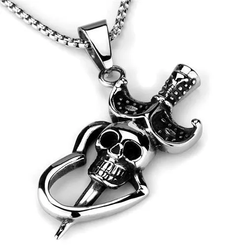 TK1997 High polished no plating Stainless Steel Necklace with No Stone Alamode Necklaces