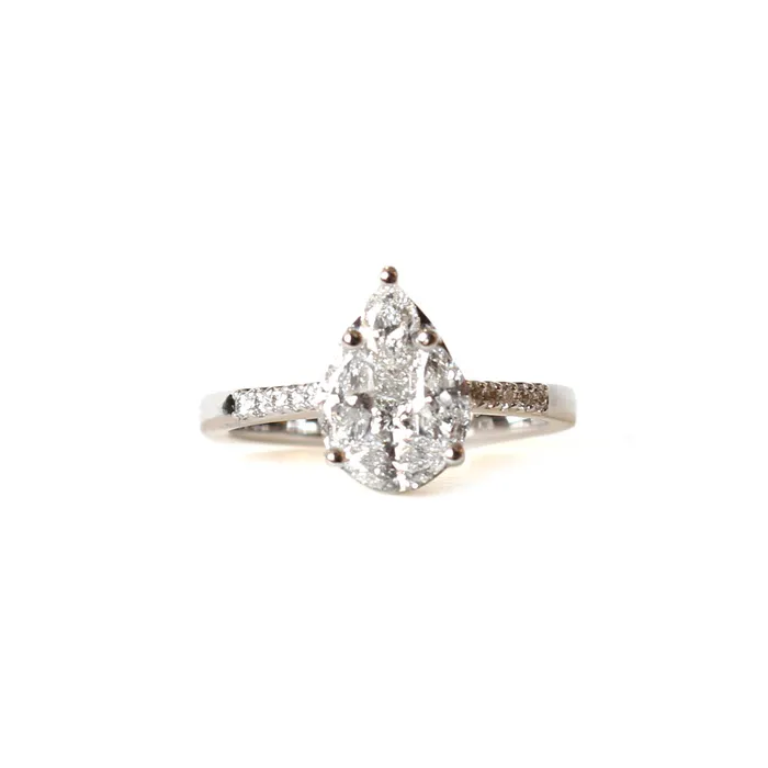 Korloff Rings Korloff White Gold Ring With Diamonds Size 6