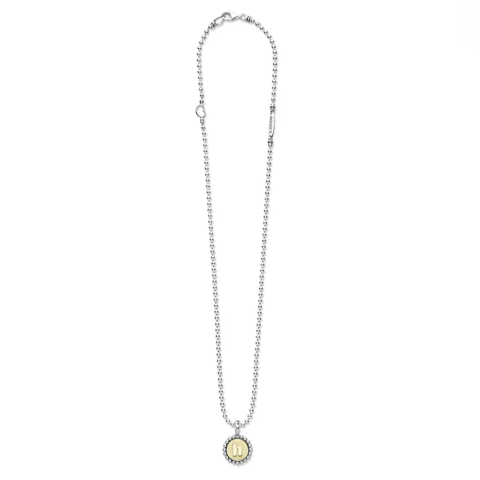 Necklaces LAGOS Signature Caviar H Initial Charm Necklace Necklaces LAGOS Signature Caviar H Initial Charm Necklace