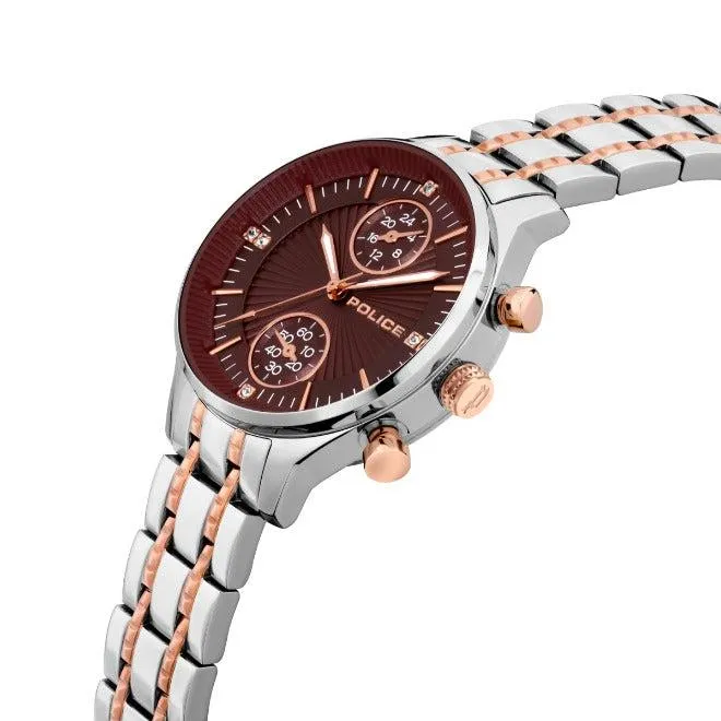 Police Watches Police Banff Ladies Multi Function Red Dial Watch
