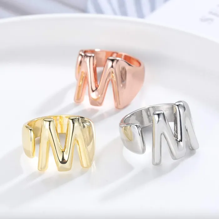 Rings Block Letter Name Ring Novalico