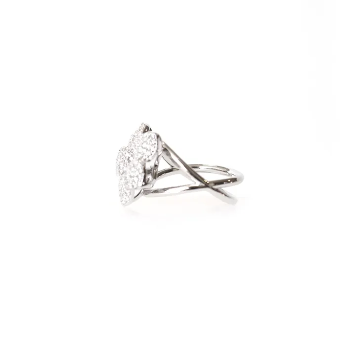Rings Korloff White Gold Ring With Diamonds Size 65 Korloff