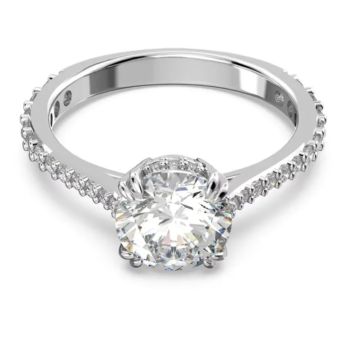 Rings Swarovski Swarovski Constella Cocktail Ring Princess cut Pav White Rhodium plated 52 Rings Swarovski Swarovski Constella Cocktail Ring Princess cut Pav White Rhodium plated 52