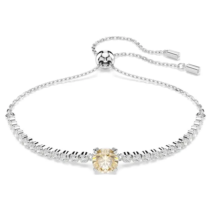Swarovski Bracelets Swarovski Matrix Tennis Bracelet Mixed Cuts Yellow Rhodium Plated
