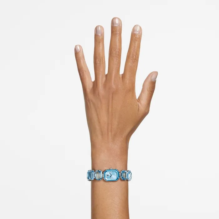 Swarovski Millenia Octagon cut bracelet Blue Stainless Steel Watch 23 mm x 17 mm Swarovski Bracelets Swarovski Millenia Octagon cut bracelet Blue Stainless Steel Watch 23 mm x 17 mm Swarovski Bracelets