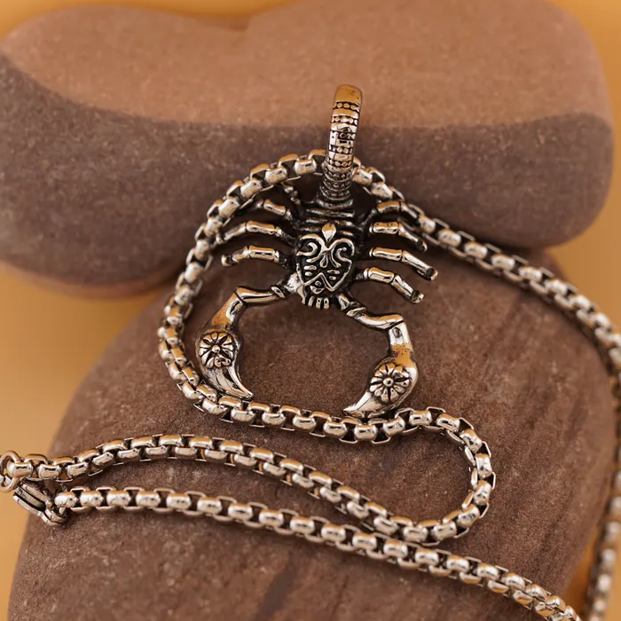 Captive Collars Necklaces Stainless Steel Scorpion BDSM Kink Necklace Master Gift or Discreet Day Collar