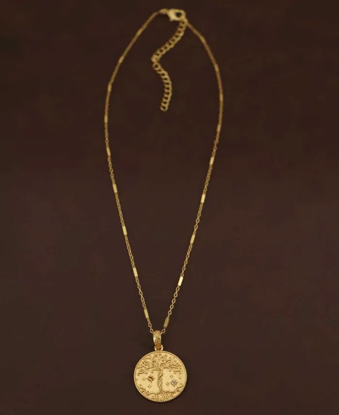 Celestial Tree of Life Gold Plated Necklace Buddha Groove Jewelry Necklaces