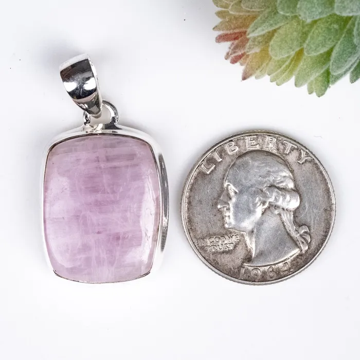 InnerVision Crystals Kunzite Pendant 988 g 36x20mm 925 Silver Necklaces