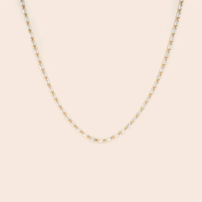 Necklaces Gemlet Baguette CZ Necklace