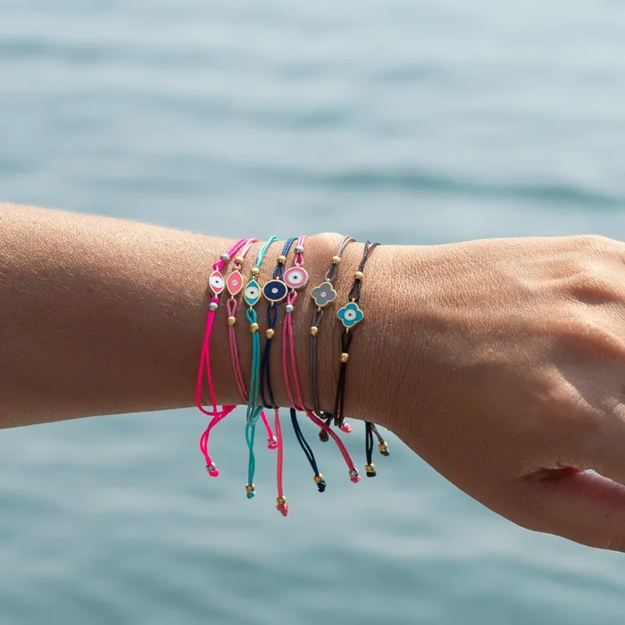 Oval Evil Eye Cord Bracelet Suetables Bracelets