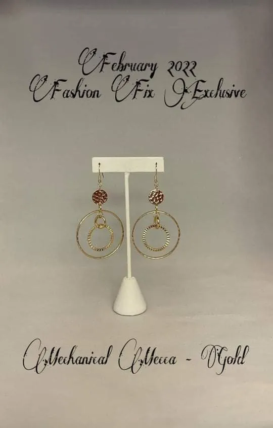 Paparazzi EarringsMechanical Mecca Gold All Eyes On U Jewelry Paparazzi Accessories Earrings