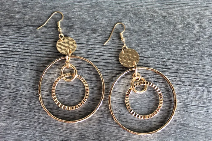 Paparazzi EarringsMechanical Mecca Gold All Eyes On U Jewelry Paparazzi Accessories Earrings
