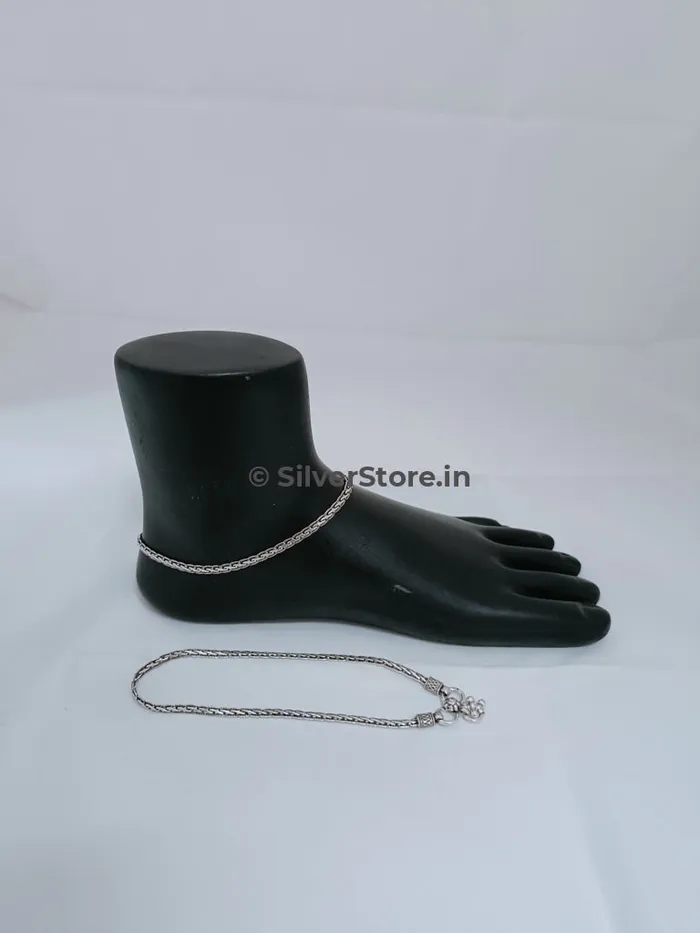 Rings SilverStorein Silver Payal Silver Anklet 925 Silver Anchor pattern AN5