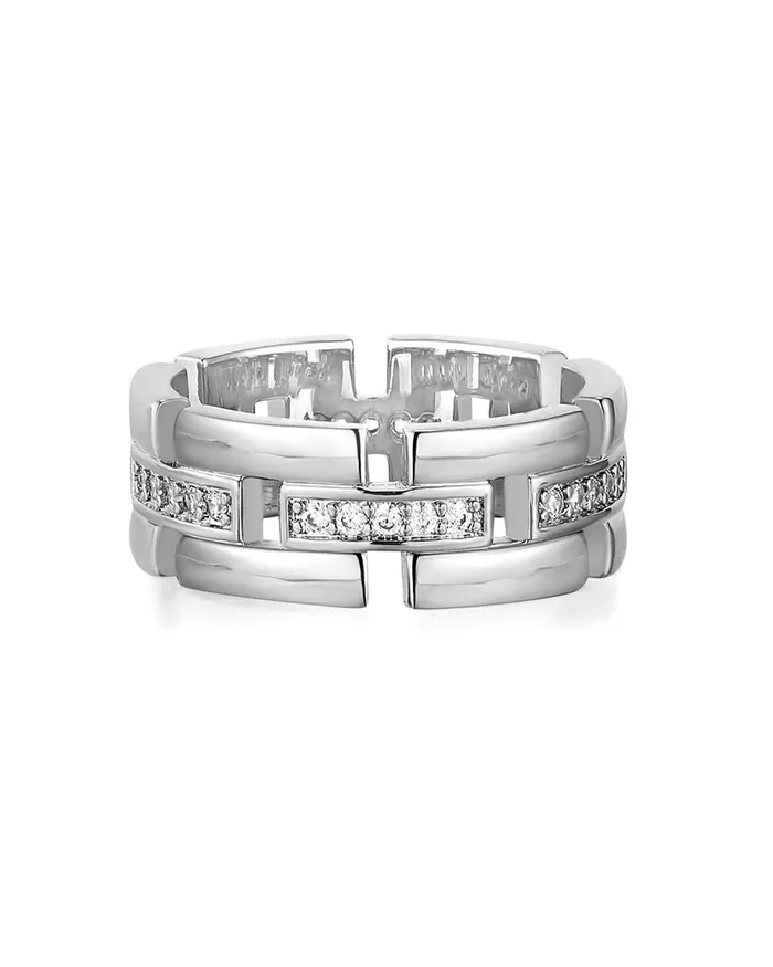 The Rossi Cigar Ring Silver Luv Aj Rings