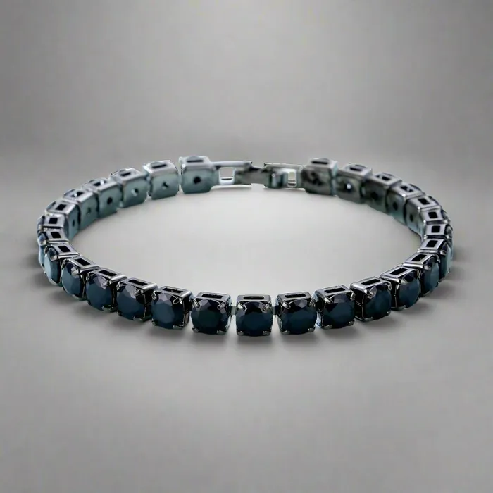 Viking Trinkets Bracelets Soulshard Band Black Inlaid Zircon Copper Bracelet