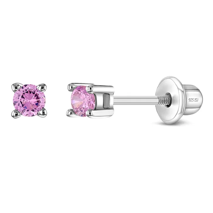 Baby Screw Back Earrings Earrings My First Solitaire 2mm Baby Toddler Earrings Screw Back Sterling Silver Baby Screw Back Earrings Earrings My First Solitaire 2mm Baby Toddler Earrings Screw Back Sterling Silver