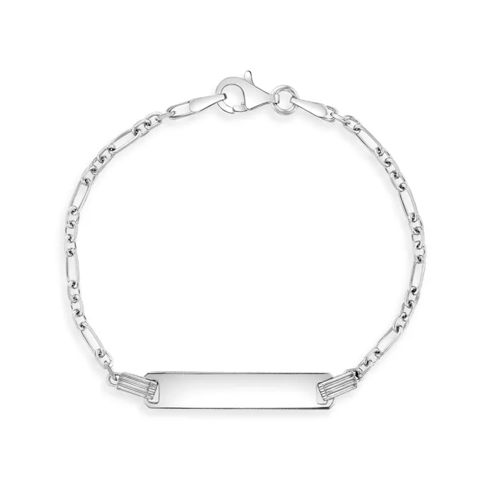 Bracelets Baby ID Bracelets 56 Identification Bracelet Toddler Kids Boys Bracelet Rondel Link Sterling Silver
