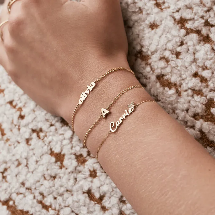 Bracelets Gelin Diamond Personalized Mini Name Bracelet