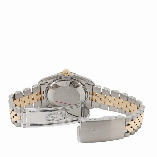 Bracelets Happy Jewelers Rolex Datejust Yellow Gold Stainless Steel Champagne Stick Dial Watch Reference 68273