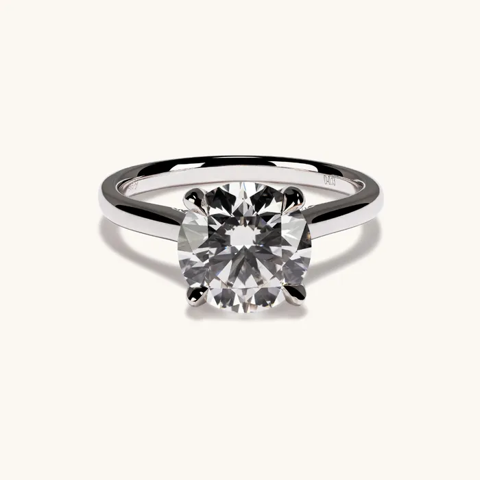 Happy Jewelers Rings 256 Round Lab Diamond Engagement Ring
