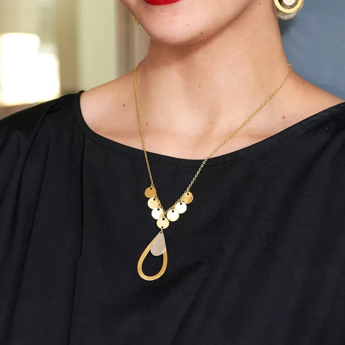 Necklaces WorldFinds Radiant Charmed Teardrop Necklace