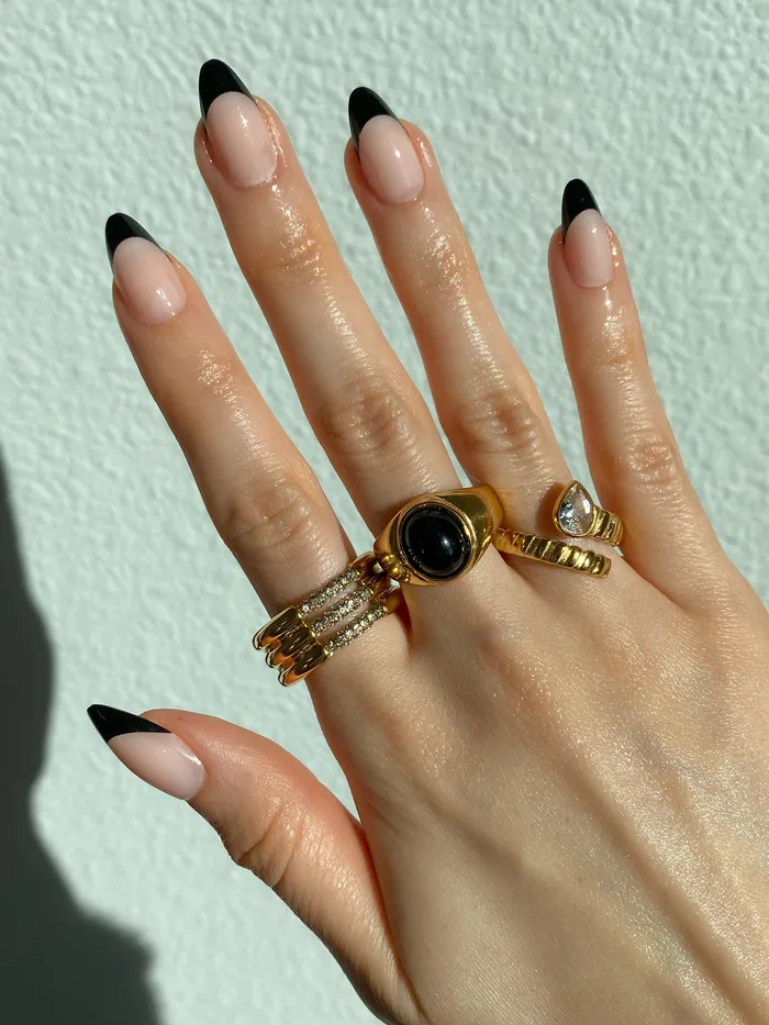 Obsidian Ring Chvker Jewelry Rings