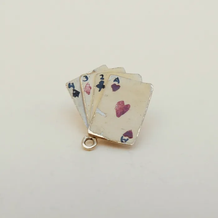 Vintage 9ct Gold Las Vegas Deck of Poker Cards Charm aliceeden Charm Necklaces