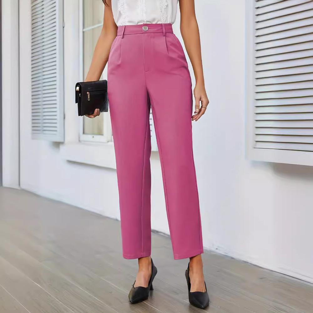 Pants + Trousers |   Flat Front Tapered Dress Pants For Women Bottoms Pants + Trousers