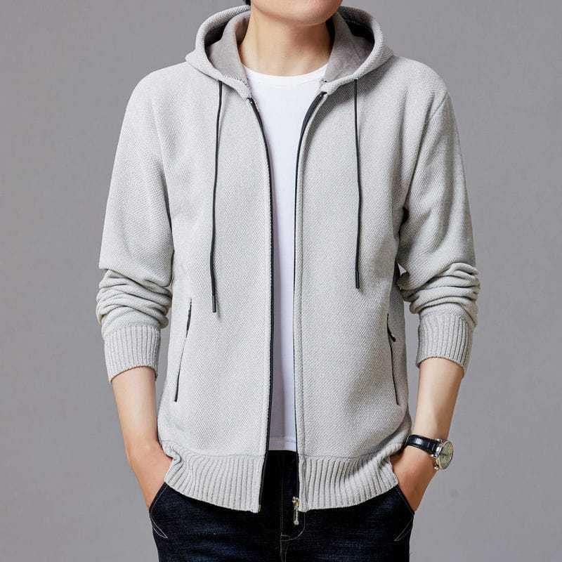 Sweaters |   Hooded Sherpa Sweater For Men Mens Mens